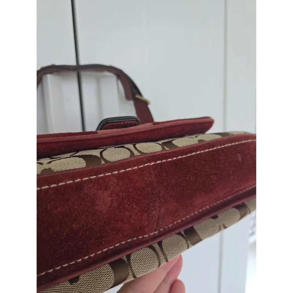 Coach Vintage Y2K Soho Signature Suede Shoulder Bag 7063 Special Edition  2004